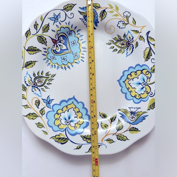 The Longaberger Company. Earth and Sky serving dish . Beautiful floral design . - Picture 8 of 14